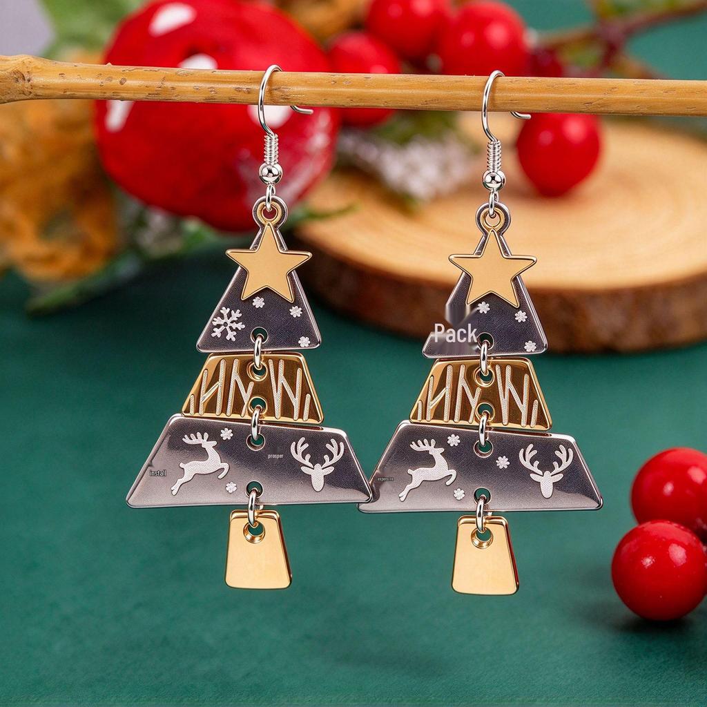 Charming Snowman Pearl Earrings: Elegant, Fashionable Beaded Tassel Studs for Women