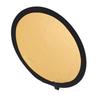 2 In 1 30cm Light Round Photography Reflector Collapsible Portable Outdoor Studio ReflectorGold