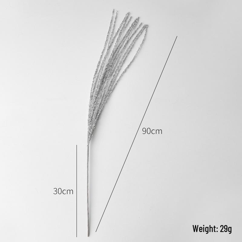 90CM Glitter Sequin Tassel Wheat Ears Christmas Decoration - Tree, Wreath & Branch Arrangement