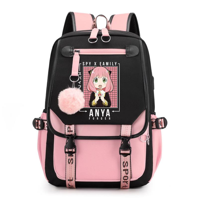 Spy Play House Backpack Casual Versatile Large Capacity Junior High School Student School Bag
