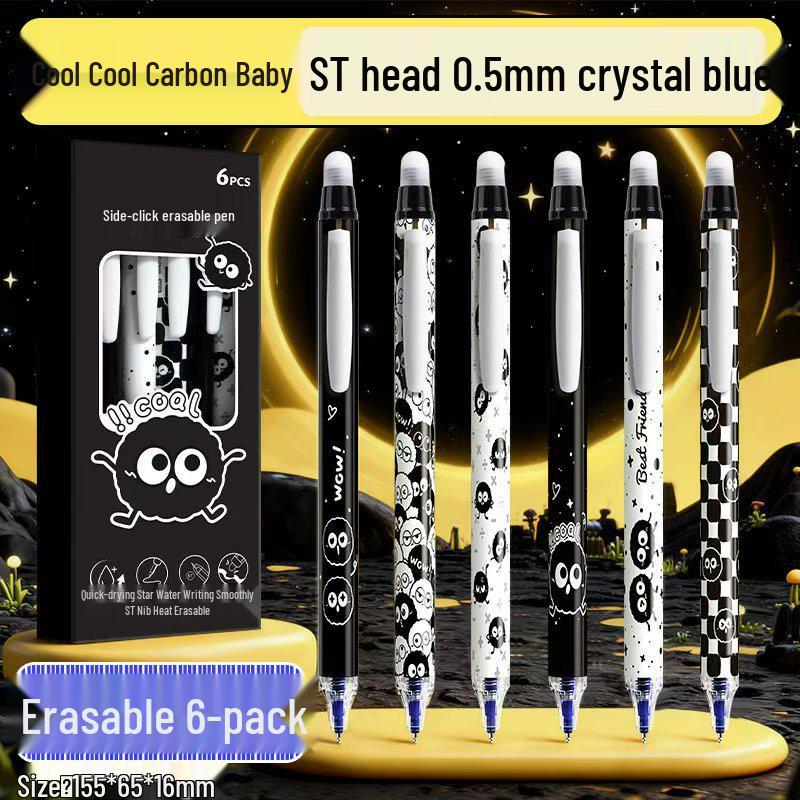 Europäisches Brot Blaue Hitze-löschbare Gelstifte - Geschmeidig, Schnelltrocknend, Stressabbau Schreibwaren für Studenten