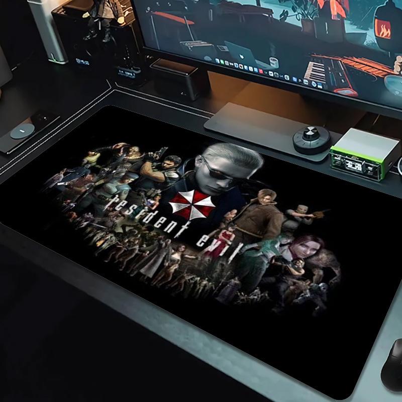 Evil Zombie Game Color Mouse Pad Large Gaming Table Cushion Non-slip Laptop Tablet Big Mousepad XXL Mat Mini PC Playmat With Lock edge