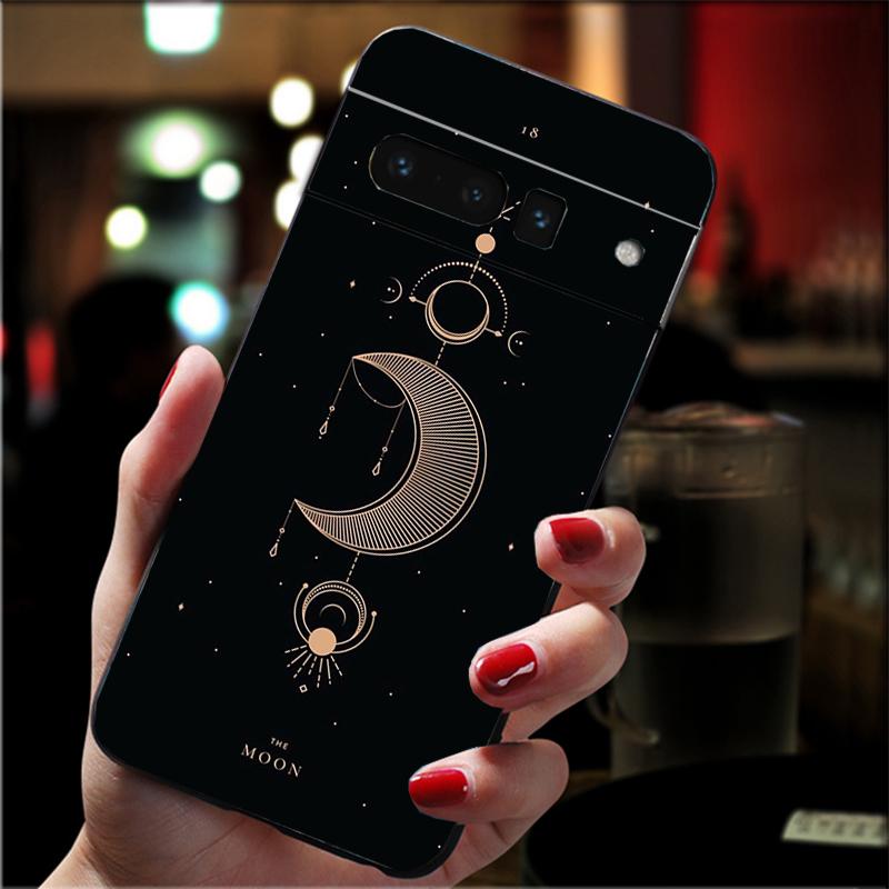 Phone Case For Google Pixel 10 Pro XL 9 Pro XL 9A 8 7 6 Pro Pixel 8A 7A 6A Pixel 8 7 6 5 Witches moon Tarot Mystery Totem