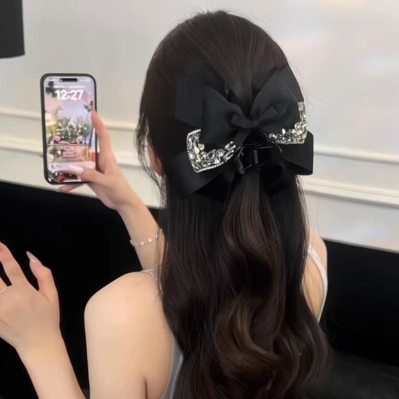 Elegant Butterfly Knot Hair Clip Women'S Summer  Style Hair Clip  Personality Back Of Head Shark Clip Hair Accessory