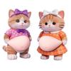 Kawaii Cat Dog 3D Belly Stickers Soft Silicone Squeezeable Stress Relief Stickers DIY Phone Case Car Anti-collision Sticker