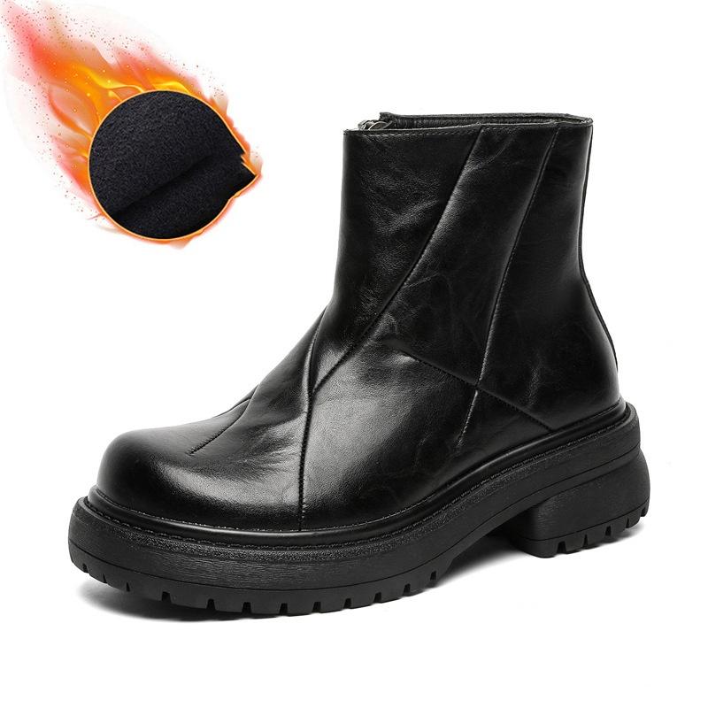 

большой размер мужские повседневные хип-хоп рок челси дизайнерские туфли из натуральной кожи ковбойские ботинки на платформе крутые осенне-зимние боты для мужчин 280