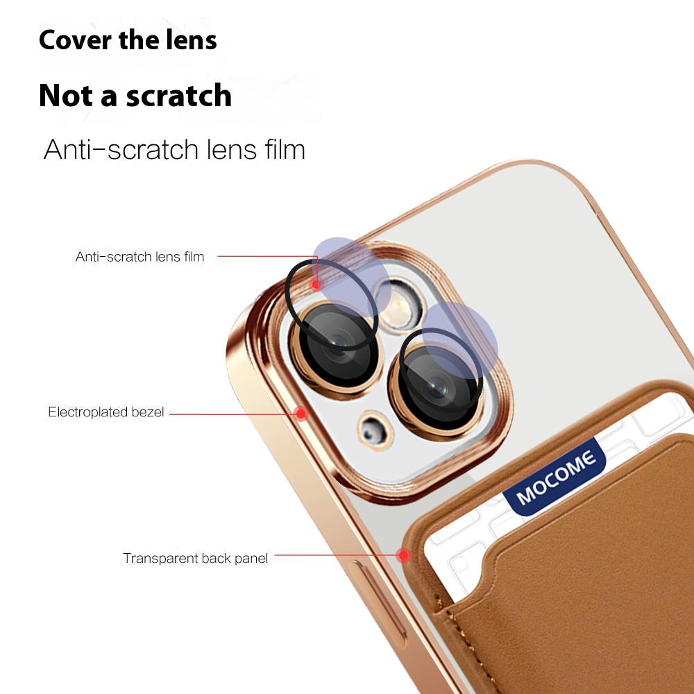 For iPhone 15 Case Compatible with MagSafe TPU + PC Mobile Cover with Card Bag
