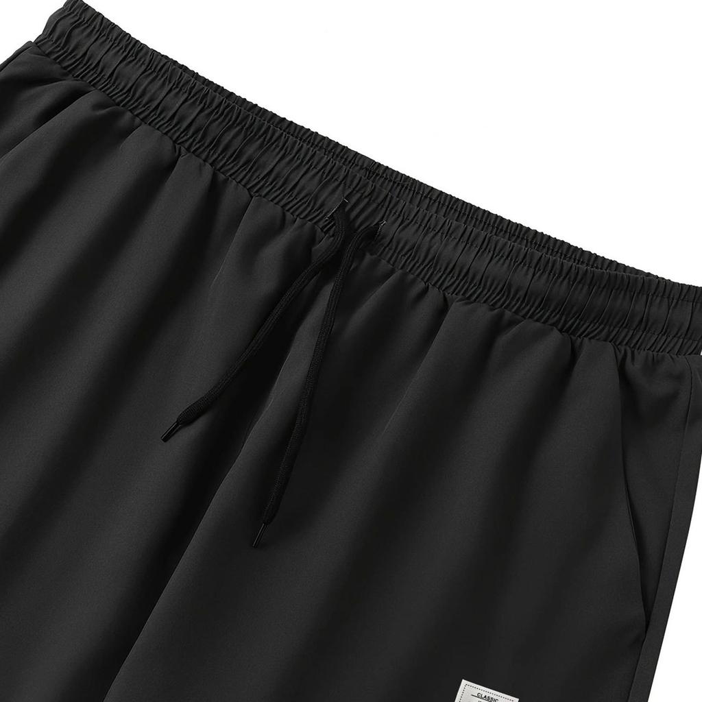 Pantalon Casual Homme Couleur Unie Jambe Droite Neuf Points Pantalon de Sport Mode Casual Homme