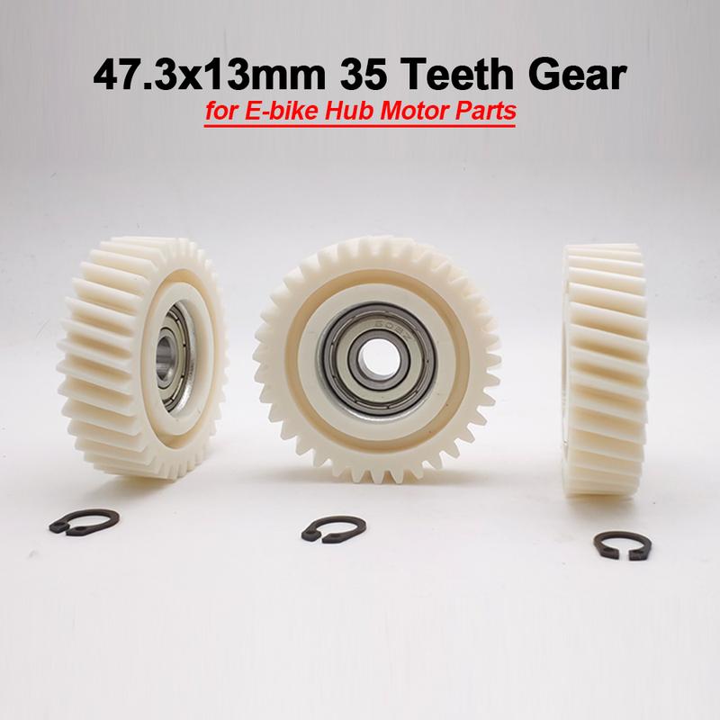 47.3x13mm 35T Oblique Planetary Helical Gear with 608z Bearing for E-bike Hub Motor Electric Bicycle Accessories 35 Teeth