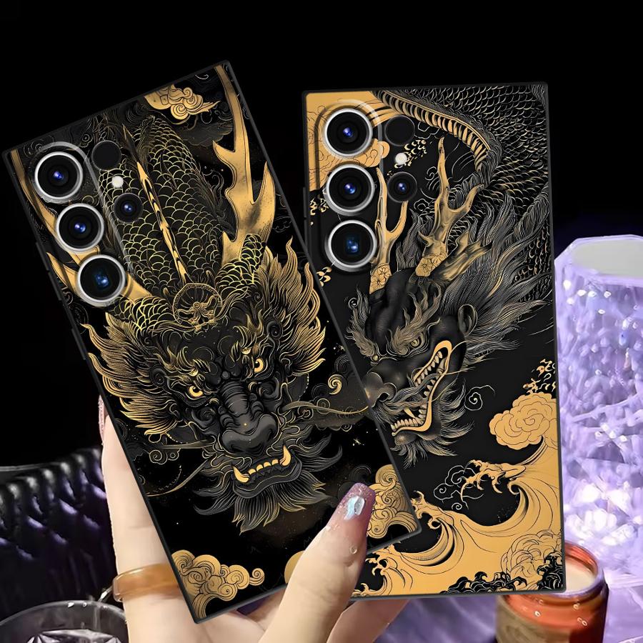 Funda Phone Cover Case for Samsung Galaxy Note 20 Ultra 8 9 10 S21 FE S20 S23 S10 S9 S25 Ultra S24 Plus Dragon Totem