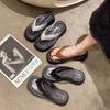 2025 summer new thick-soled versatile beach wear cool slippers for women to increase the height of popular flip-flops fashion sandals for women