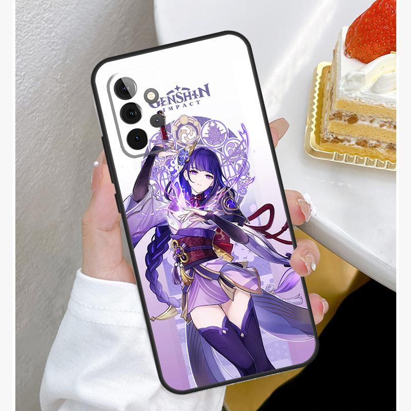 

Чехол Genshin Impact Raiden Shogun для Samsung Galaxy A52 A32 A12 A14 A34 A54 A51 A71 A53 A33 A13 A15 A25 A35 A55 Samsung A53 5G