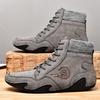 Autumn and winter 2025 new foreign trade large size men's casual high-top Martin boots cotton warm men's shoes manufacturer