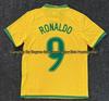 Camiseta de Fútbol Retro de Brasil del Mundial 2002: Carlos #6, Ronaldo #9, #11, y Ropa Ball.