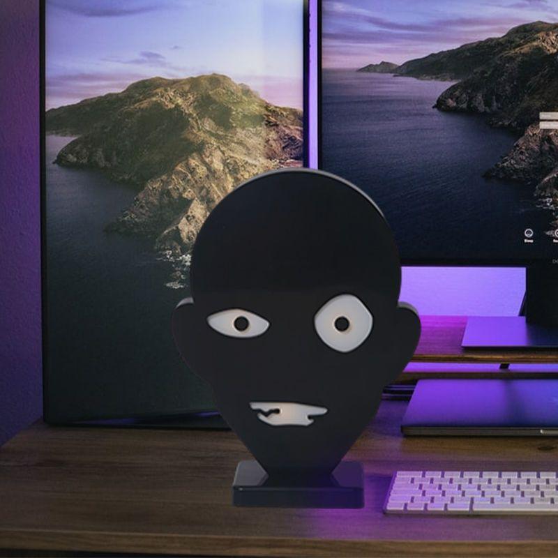 Small Night Light with Prisoner, Black Clothes People, Household Desktop Decoration, Creative Bedside Atmosphere Lamp Decoration