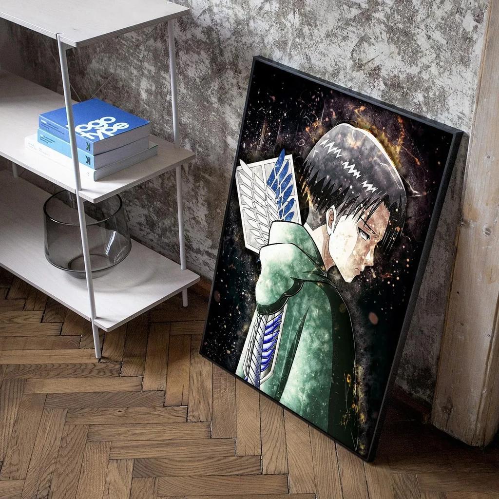 80s Retro Anime Characters Attack On Titan Japan Painting Canvas Print Posters for Room Living Manga Art Home Wall Decor Picture