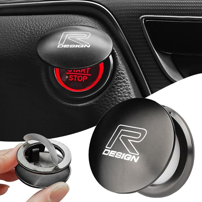 1PC Car One-Click Start Button Protector Cover Decoration Stickers For Volvo Rdesign XC90 XC60 S60 V40 XC40 V60 V50 XC70 C70 C40