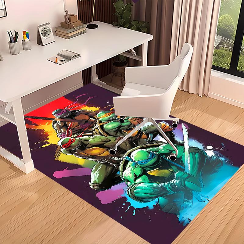 Teenage Mutant Ninja Turtles Printed Absorbent Washable Carpet, Non-Slip Bathroom Mats, Kitchen Rugs, Yoga Mat,Living Room Entrance, Camping Picnic Ru