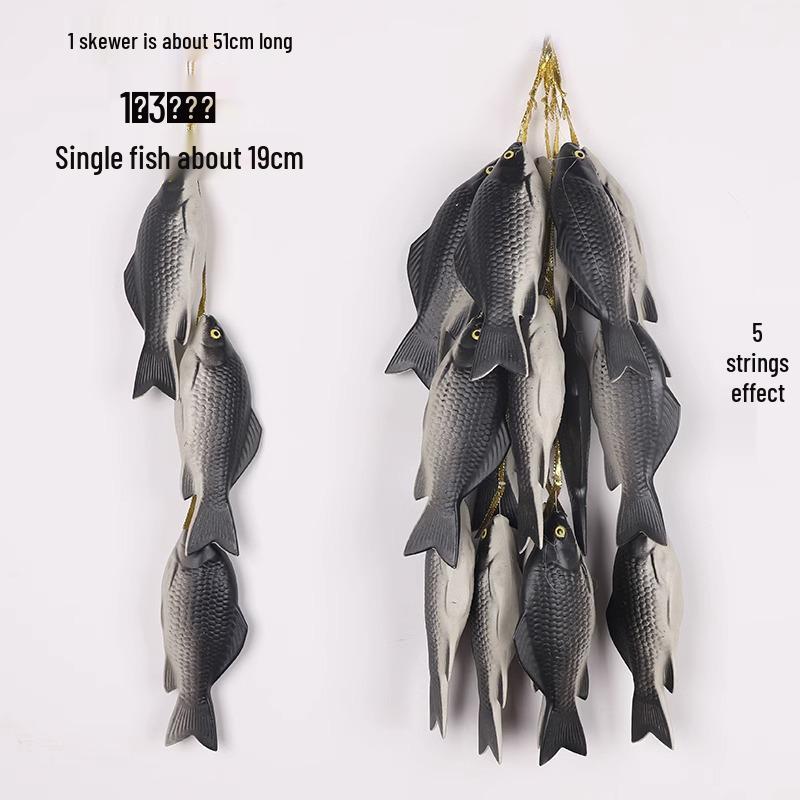 Artificial Vegetable & Fruit Skewer Wall Hanging - Chili & Corn Decor