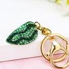 Charming Metal Watermelon Keychain Accessory With Sparkling Rhinestones For Bags
