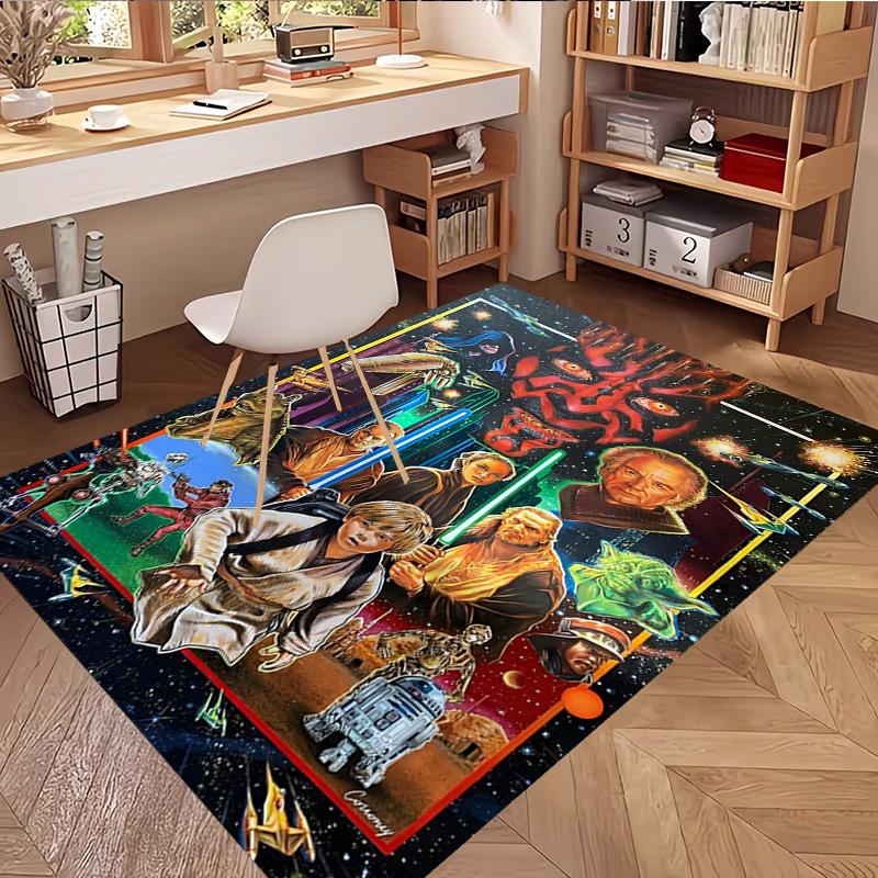 Star Wars Print Rug, Washable Floor Carpet, For Entryway Dorm Laundry Room Office Study, Home Decor Birthday Christmas Gift