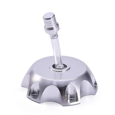 Aluminium CNC Tankdeckel für Pitbike Motocross Cayo Irbis TTR125 TTR 125 125cc Apollo (Silber)