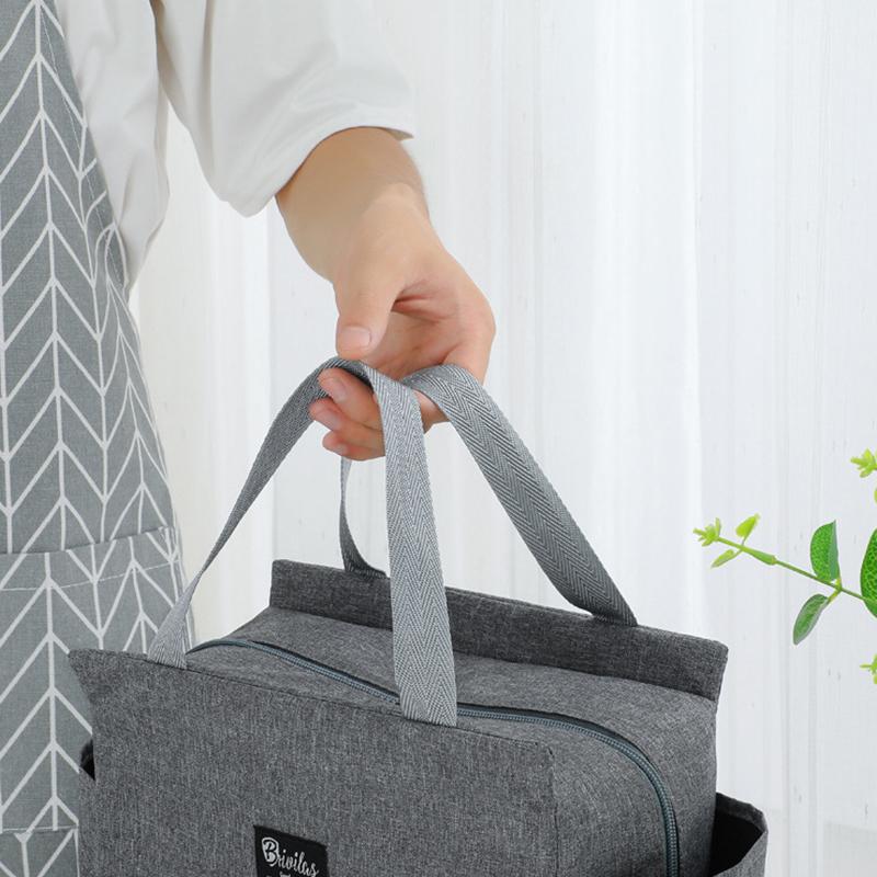 Large Capacity Cooler Bag Oxford Portable Zipper Thermal Lunch Bags Insulated Freezer Bag Camping Picnic Bag
