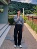 Hong Kong Style Men's Double-Pleated Pants - Designer-Look, High-Quality, Versatile Suit Pants with Straight, Wide Legs.