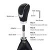 Manual Gear Shifter Knob PU Leather 5/6 Speed Shifter Lever Suitable for Car SUVs Trucks Comfortable Grip Easy To Clean