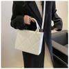 New Fashion Spring New Simple Ins Diamond Tote Bag Large Capacity Shoulder Messenger Bag Women's Bag