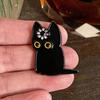 Loading Black Cat Cute Enamel Brooch Lapel Pin Badge Backpack Clothing Jacket Accessories Cat Lover Gift Novelty Animal Jewelry