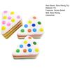 Rainbow Cake Squeeze Toy Slow Rising Fidget Sensory Toy Simulation Cream Cake Slice Soft Stress Relief Toy for Kids Adults Birthday Gift Party Favors