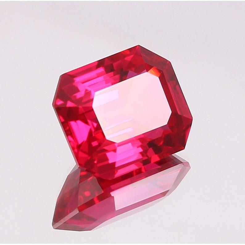 AAA 14x12 MM Flawless Blood Red Ruby Radiant Cut Loose Gemstone Mozambique