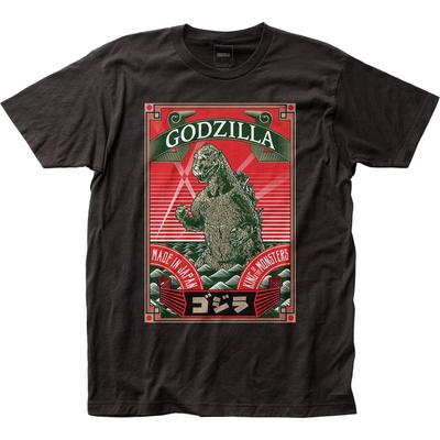 Godzilla Made In Japan Mens T Shirt Classic Monster Movie Tee New Black Unisex T-Shirt