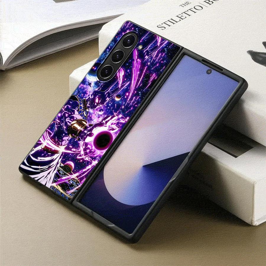 Back Phone Cover Case for Samsung Galaxy ZFold6 Z Fold 7 6 5 4 3 ZFold3 ZFold5 ZFold7 ZFold4 Dragon Ball Goku Powerful Galaxy Z Fold5