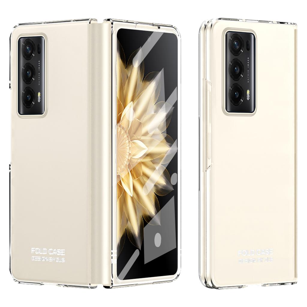 Für Honor Magic V2 5G Harte PC-Telefonhülle Ganzkörper-Stoßschutzhülle mit gehärteter Glasfolie