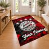 FC Bayern Munchen Custom Name Personalized Rug Non‑Slip Doormat Floor Carpet Housewarming Birthday Gift for Family Friends