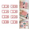 Creative Flower Petal Mold Set 8 Pieces Silicone Clay Tools Earring Making Molds For Handcrafted Earrings And Charm