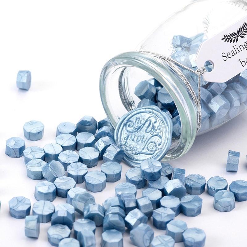  150pcs Octagonal Wax Seal Stamps Scrapbook Material Sealing Wax DIY Craft Decoration Birthday Wedding Stamp