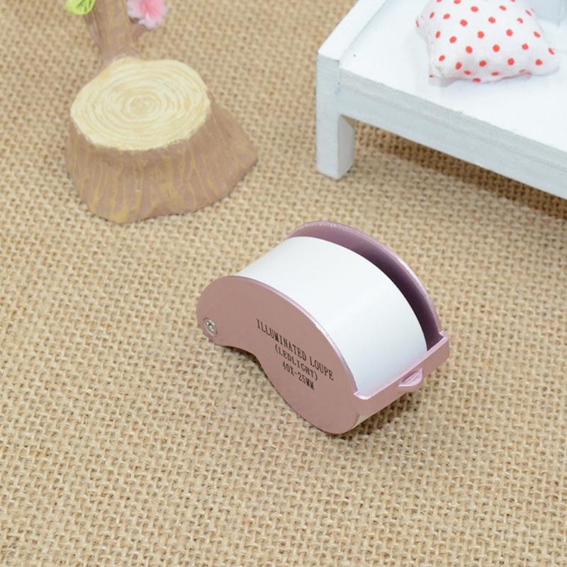 40X Magnifying Glass Lens Foldable Handheld Eye Loupe Pocket Size Magnifier with Light for Jewelry Stamps Coin Inspection