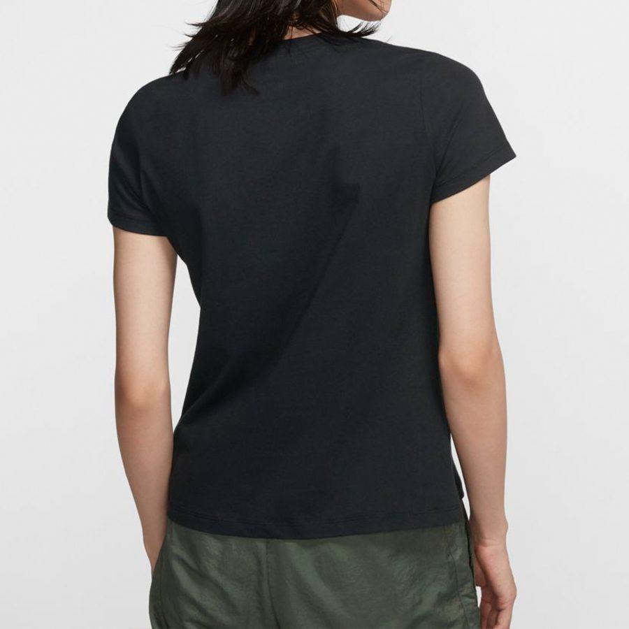 Nike T Shirts Women's Black Crew Neck Moderate Straight Fit CJ7915-010