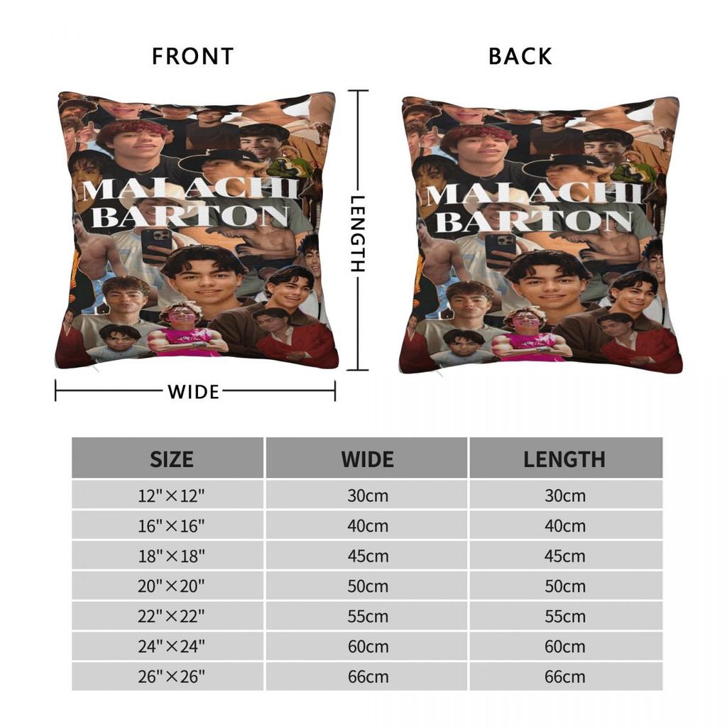 Trendy Home Malachi Bartondecorations Pillowcase Merch Pillow Cover Square Multiple Sizes