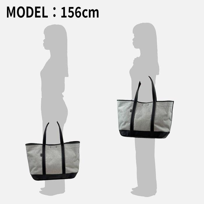 [Porter] Boyfriend Tote Chambray Tote Bag L 877-18539 Black