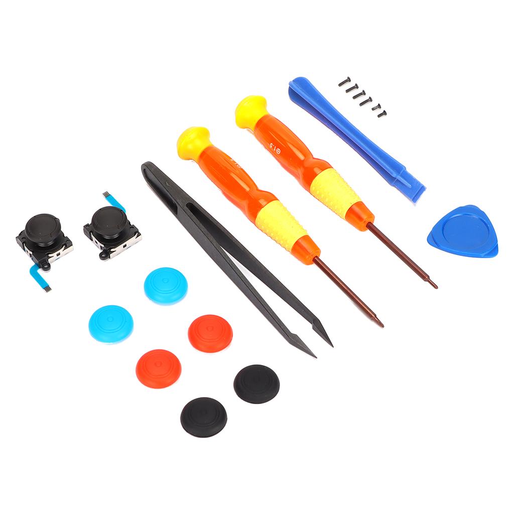 19pcs Repair Joystick Replacement Tool Kit Multifunction Gamepad Repair Tools for SW Game Controller