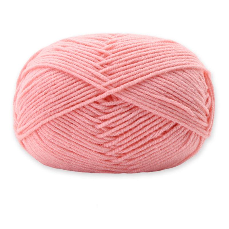 1Roll 4ply Milk Cotton Knitting Combed Yarn Wool Yarn For DIY Hand Knitted Crochet Craft Scarf Sweater Clothes Dolls Hats Supply