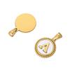 CARLIDANA Stainless Steel Waterproof Heart Love Leaf Rabbit Letter Charms Pendant Gold Plated Heart Pendant Charms For Making J