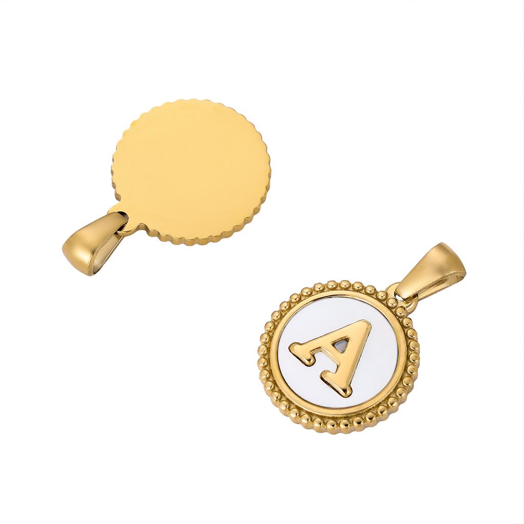 CARLIDANA Stainless Steel Waterproof Heart Love Leaf Rabbit Letter Charms Pendant Gold Plated Heart Pendant Charms For Making J