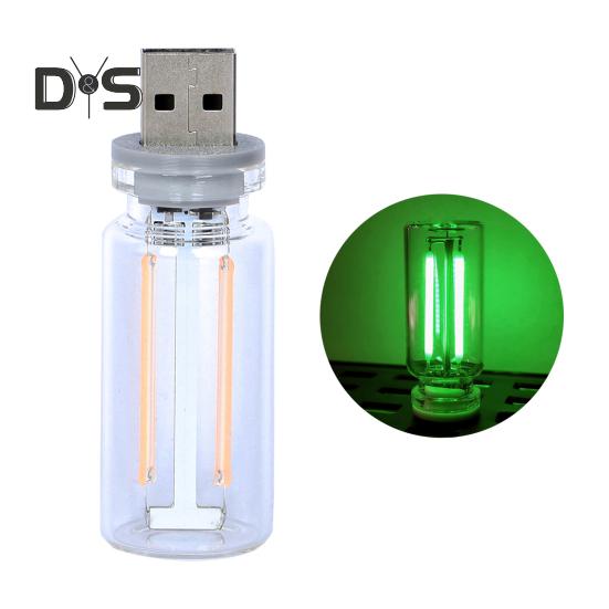 

Мини USB светодиодная лампа 7 цветов RGB для автомобиля USB светодиодная внутренняя атмосфера свет умная клавиатура для ноутбука ночник для украшения дома офиса автомобиля зелёный