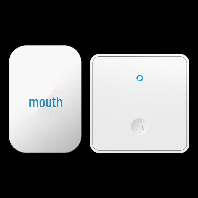 Wireless Self-Powered Doorbell – Long-Range, One-to-One, No Battery Needed, Elder-Friendly, Large Panel 86 Type Single Button