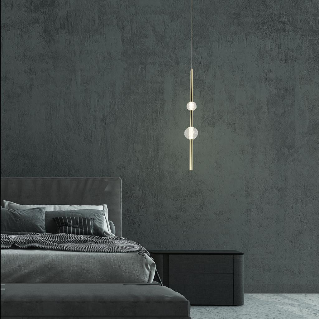Lampa Wisząca Vaku Led Złoty Light Prestige Lp-719/2P Gd